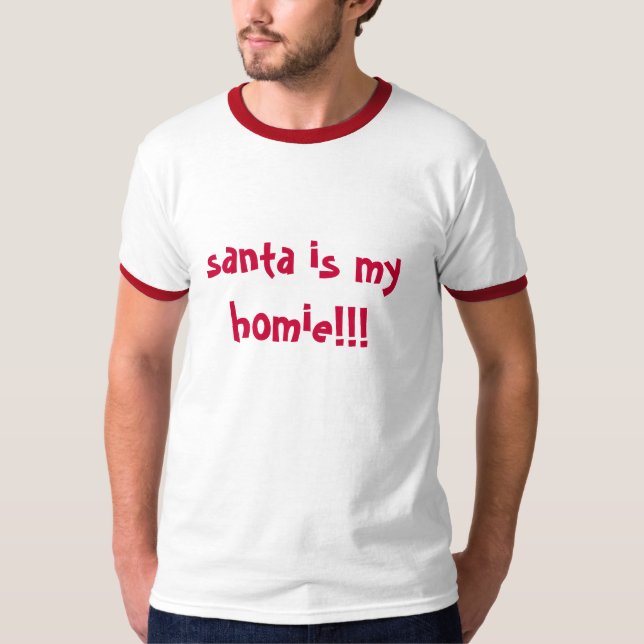 T-shirt Père Noël est mon homie (Devant)