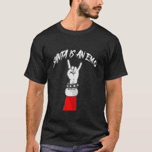 T-shirt Père Noël est un Emo Funny mignon Emo Christmas Pu