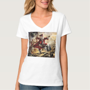 T-shirt Père Noël Est Un Pirate
