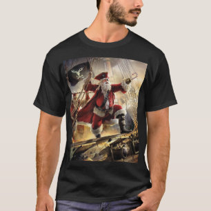 T-shirt Père Noël Est Un Pirate