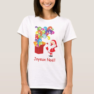 T-shirt Père Noël et boîte de cadeaux