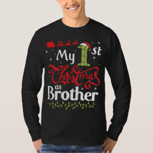 T-shirt Père Noël Et Reindeer Noel Costume Mon 1Er Noël A