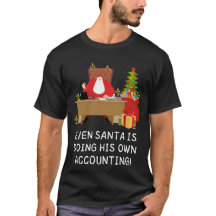 Père Noël Fait Sa Comptable Comptable De Noël