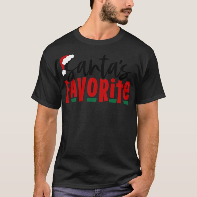 T-shirt père Noël favori (Devant)