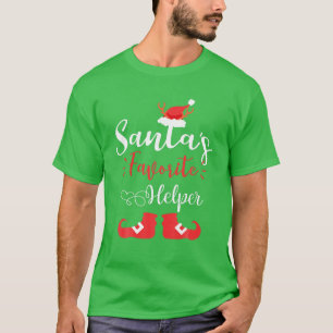 T-shirt père Noël Favori Helper Matching Famille Noël