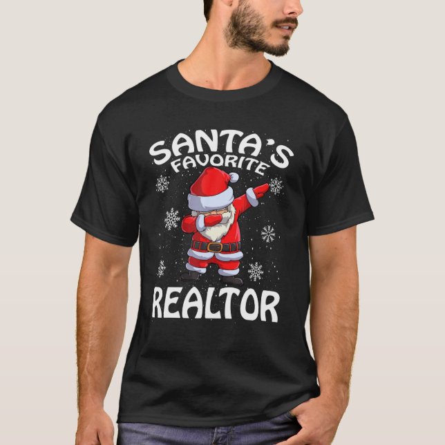 T-shirt Père Noël Favori Realtor Noël (Devant)