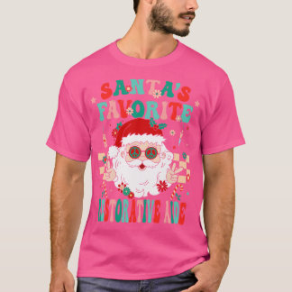 T-shirt Père Noël Favori Restorative Aide Rétro Infirmière
