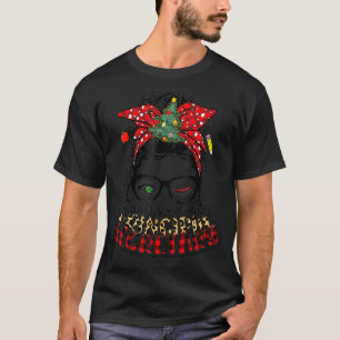 T-shirt Père Noël Favori Secrétaire Principal J'Aime Être