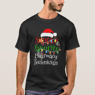 T-shirt Père Noël Favori Technicien en pharmacie Christmas