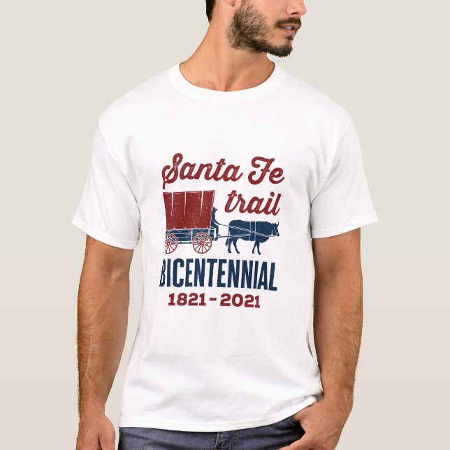 T-shirt Père Noël Fe Trail Bicentennial 200 Years 200th (Devant)