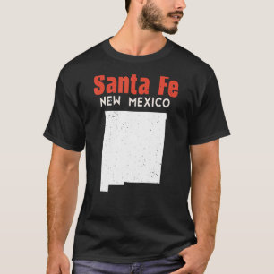 T-shirt Père Noël Fe USA State America Travel New Mexico N