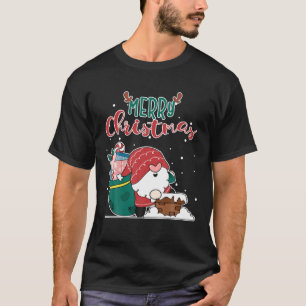 T-shirt Père Noël Gnome Favorite Accrocher Avec Mes Gnomie