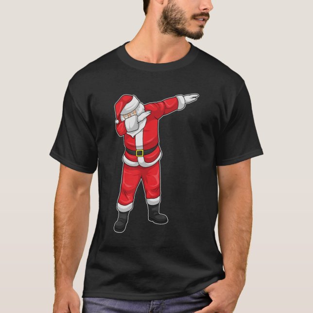 T-shirt Père Noël Hip hop de Noël Dance Dab (Devant)