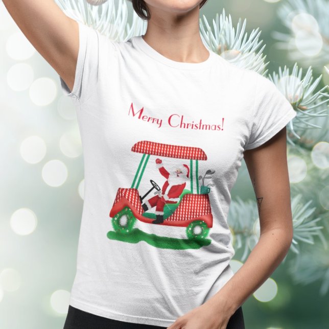 T-shirt Père Noël In Golf Panier Joyeux Noël (Créateur téléchargé)
