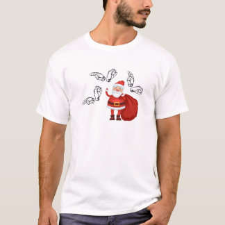 T-shirt Père Noël indique Ho Ho Ho dans l'ASL