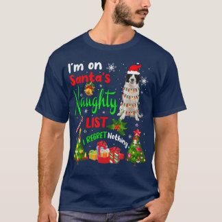 T-shirt Père Noël Landseer I'm On Père Noël Naughty List X