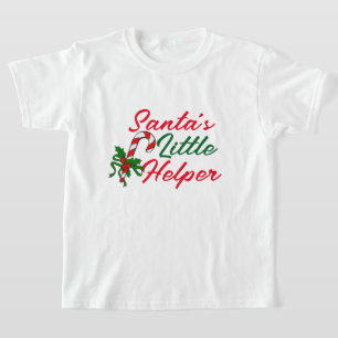 T-shirt Père Noël Little Helper Christmas Famille adorable