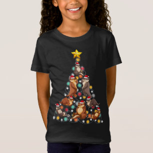 T-Shirt père Noël loutre arbre de noël loutre drôle n