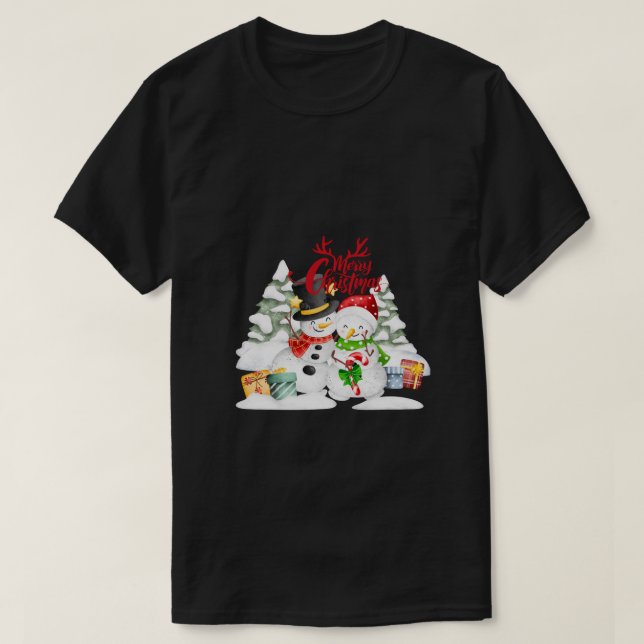 T-shirt Père Noël Magic, le cadeau spécial léger de Rudolp (Design devant)
