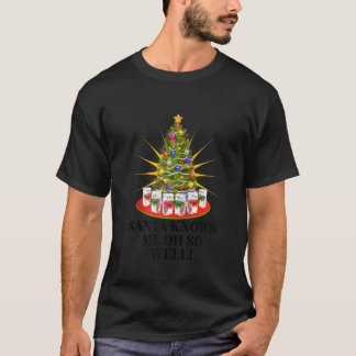 T-shirt Père Noël Me Connaît Oh So Well Wine Lovers Festiv