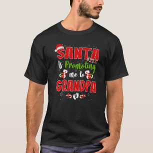 T-shirt Père Noël M'Encourage À Grand-Père Empreinte Pregn