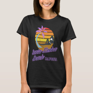 T-shirt Père Noël Monica Beach LA California Surf Backpack