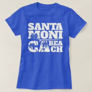 T-shirt Père Noël Monica surf et palmes ca
