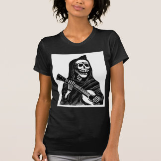 T-shirt Père Noël Muerte avec la guitare circa les années