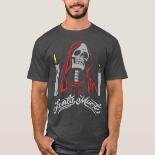 T-SHIRT PÈRE NOËL MUERTE MEXICO SKELETON DAMES GOTHIQUES F