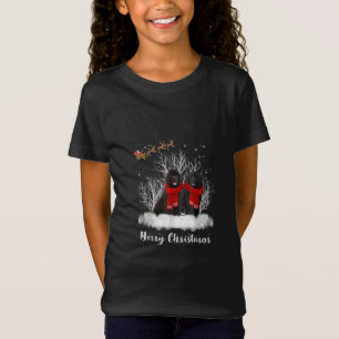 T-Shirt Père Noël Newfoundland Couple Joyeux cadeau de chi