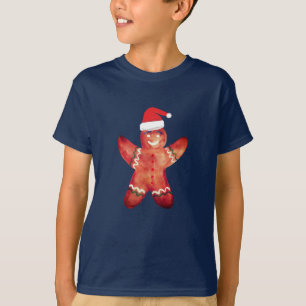 T-shirt Père Noël Pain d'épices Homme Cookie Dessin T-shir