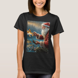 T-shirt Père Noël pain d'épices Oh Snap pêche sur glace