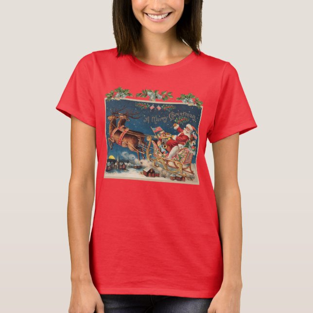 T-shirt Père Noël patriotique (Devant)