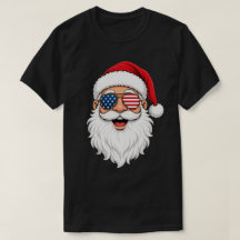 Père Noël patriotique de Noël avec lunettes d'avia