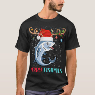 T-shirt Père Noël pêcheur : Un cadeau de Noël unique et hu