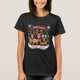 T-shirt Père Noël petit squad de rennes adorable
