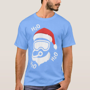T-shirt Père Noël Plongée Sous-marine Hommes Femmes Noël D