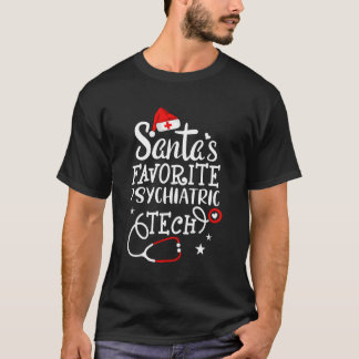 T-shirt Père Noël Psychiatrie Préférée Technologie Santé M