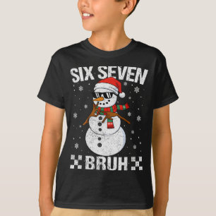 T-shirt Père Noël qui fait le dab Snowman 6 7 Meme Noël Si