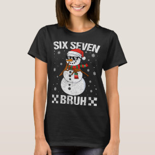 T-shirt Père Noël qui fait le dabbing Bonhomme de neige 6