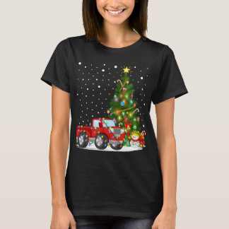 T-shirt Père Noël Red Truck Xmas Tree Lighting Red Truck C