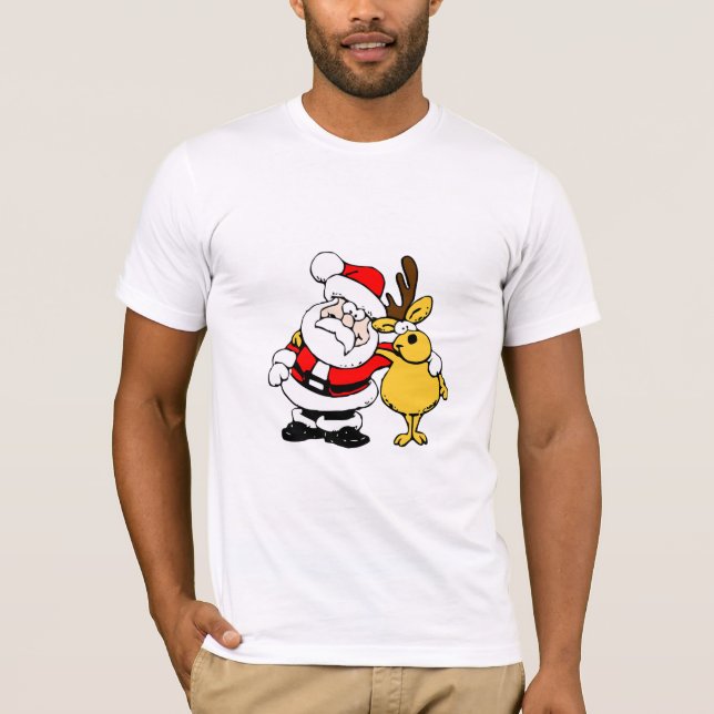 T-shirt père Noël & Reindeer (Devant)