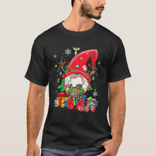T-shirt Père Noël Reindeer Gnome Boire Bière Drôle Noël