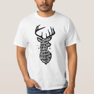 T-shirt Père Noël Rennes de Noël