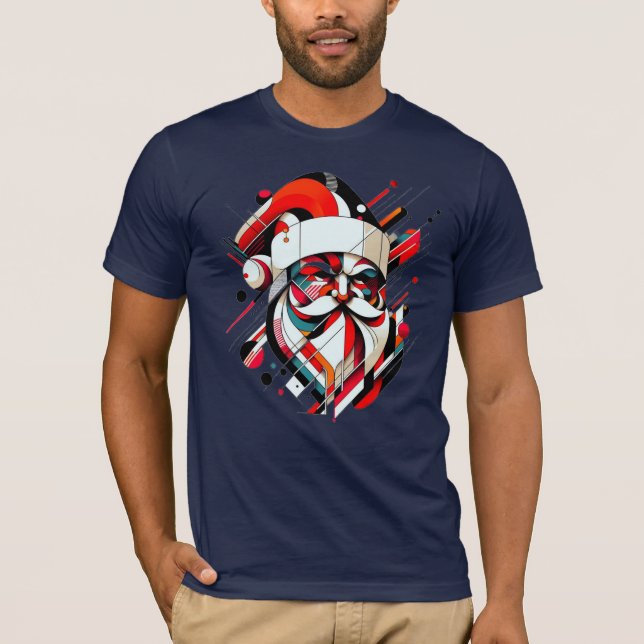 T-shirt Père Noël rétro-futuriste (Devant)