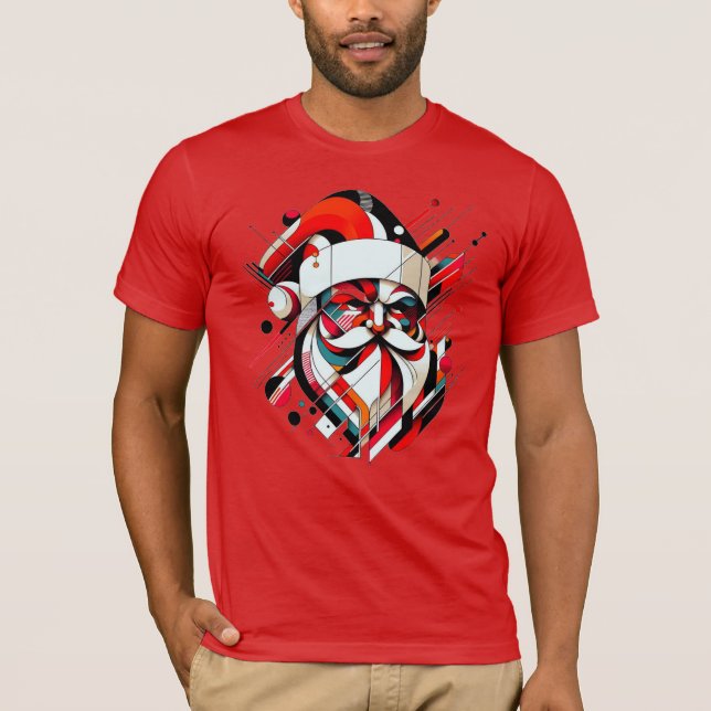 T-shirt Père Noël rétro-futuriste (Devant)