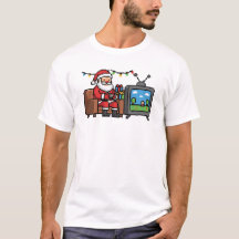Père Noël Rétro Gamer Pixel Noël