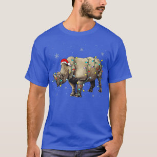 T-shirt Père Noël Rhino illuminations de Noël Rhino Lover 