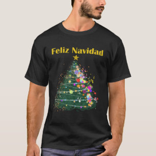 T-shirt Père Noël Riding Camion Monstre Rouge Arbre de Noë