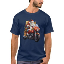 Père Noël Riding Moto : idée cadeau de Noël